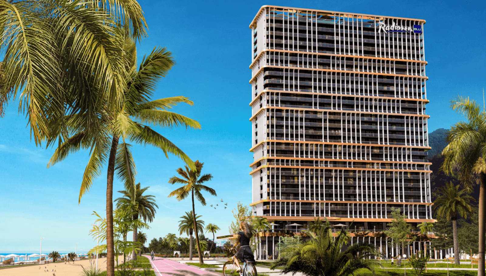 Radisson Blu Residences dış cephe ve mimari proje görseli