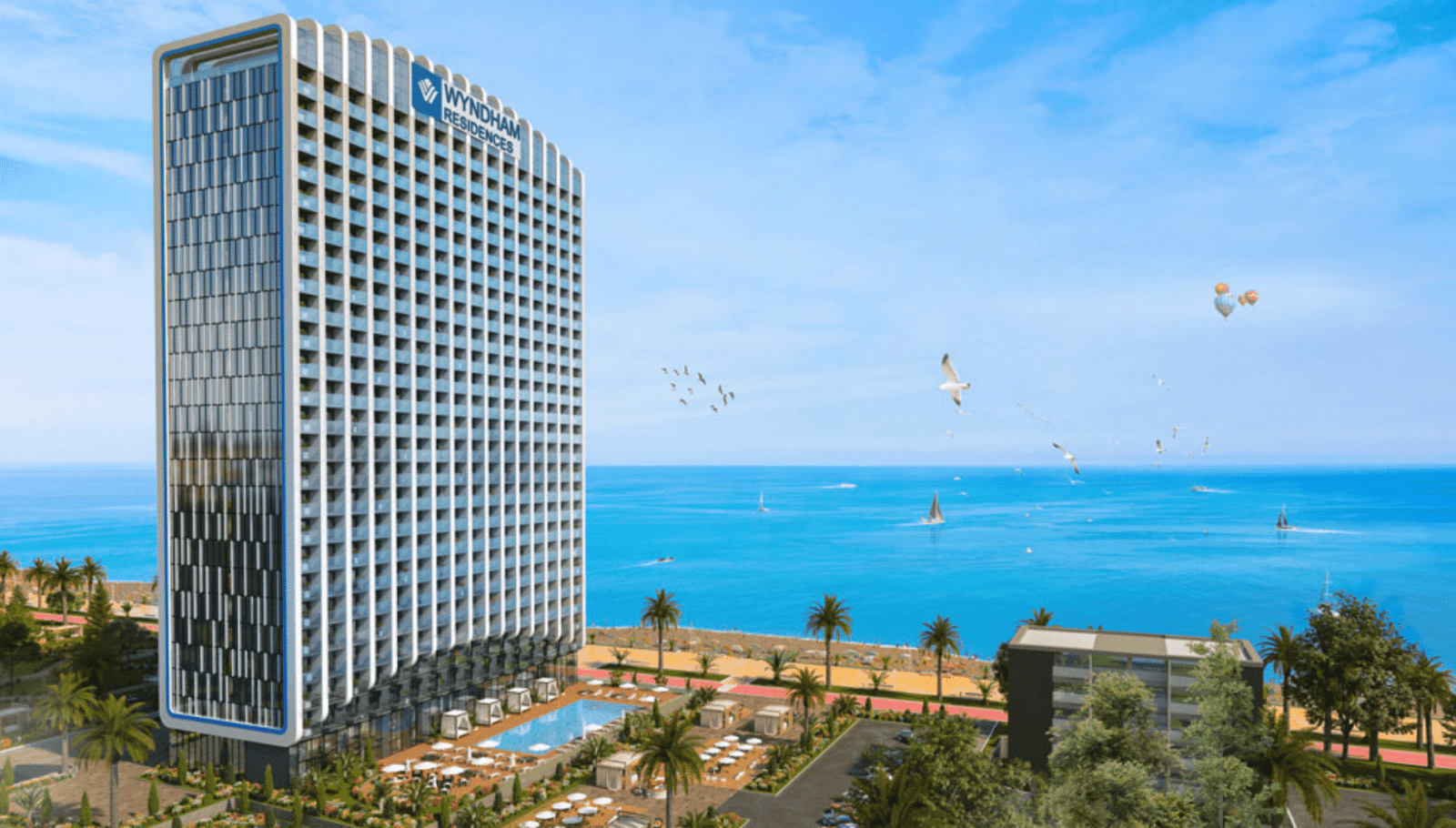 Wyndham Residences dış cephe ve mimari proje görseli